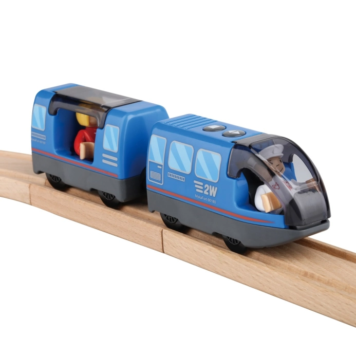 2Kids Toys Elektrický městský vlak modrý