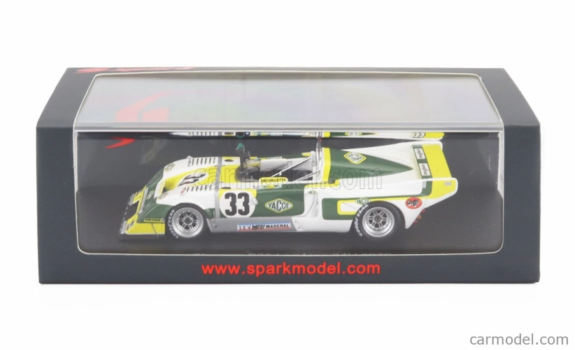 Spark-model Chevron B36 2.0l S4 Team Societe Racing N 33 24h Le Mans 1979 Alain Dechelette - Charles Dechelette - Marcel Tarres 1:43 Biela čierna žltá