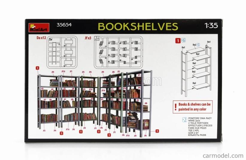 Miniart Accessories Scaffalatura Libreria - Bookshelves 1:35 /