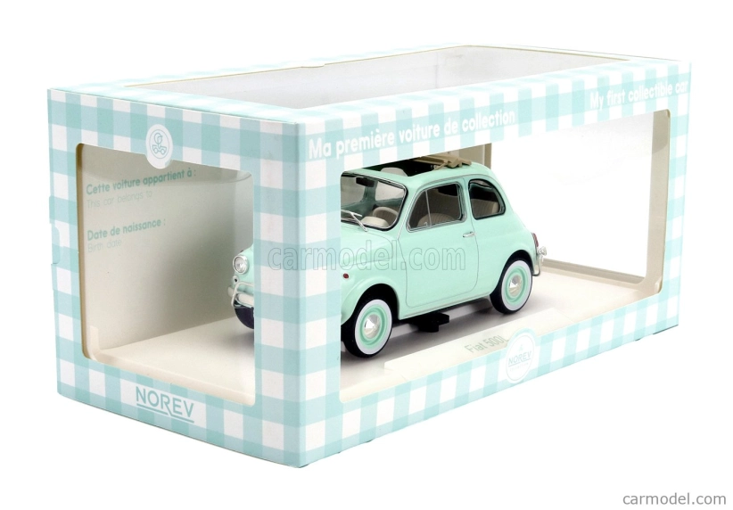 Norev Fiat 500l 1968 1:18 Velmi Světle Modrá