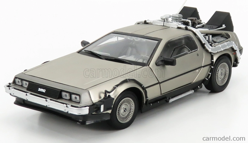 Sun-star De lorean Time Machine - Back To The Future 1 - Ritorno Al Futuro 1 1:18 Silver