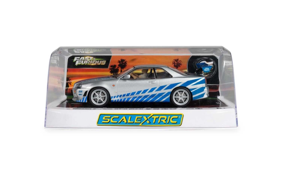 Autíčko Film & TV SCALEXTRIC C4674 - Nissan R34 Skyline - 2Fast 2Furious (1:32)