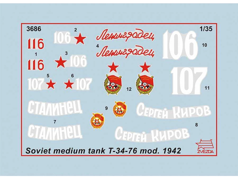 Zvezda T-34/76 mod. 1942 (1:35)