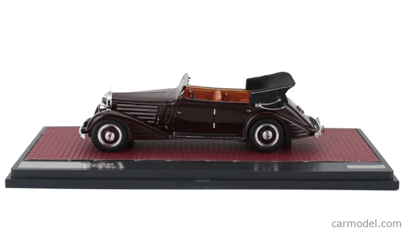 Modely v mierke Matrix Maybach Zeppelin Ds8 Cabriolet Open 1934 1:43 Brown