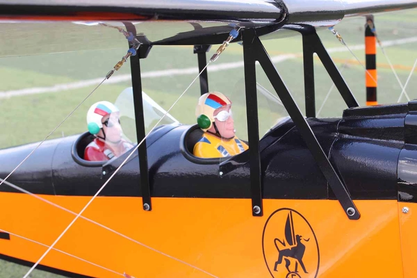 DH-60 Gipsy Moth 1,7 m oranžová/čierna