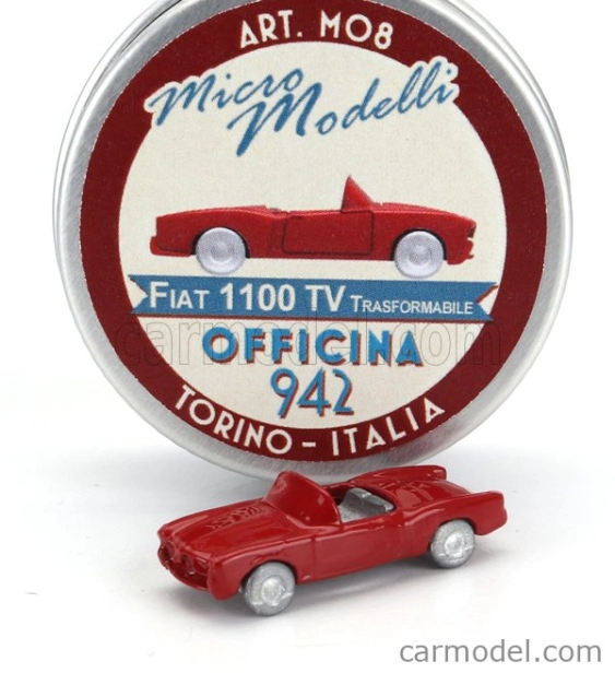 Officina-942 Fiat 1100/103 Trasformabile Cabriolet Open 1953 1:160 Červená