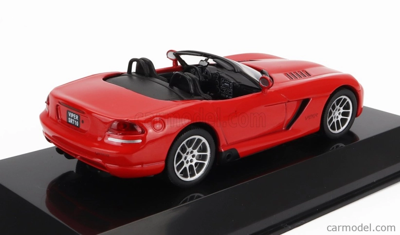Edicola Dodge Viper Srt-10 Spider 2003 - Con Vetrina - S vitrínou 1:43 červená