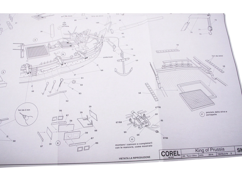 COREL King of Prussia 1777 1:42 kit