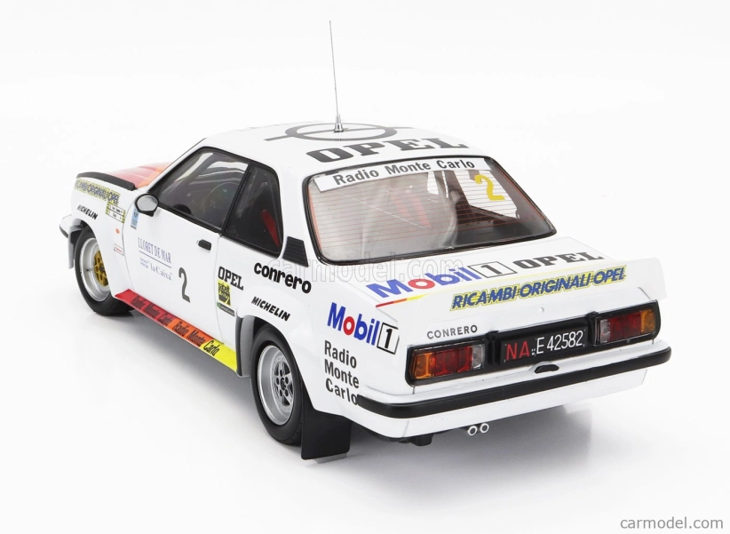 Sun-star Opel Ascona 400 Rally (night Version) N 2 Winner Rally Costa Brava 1982 Tony Fassina - Rudy 1:18 Bílá Červená Oranžová