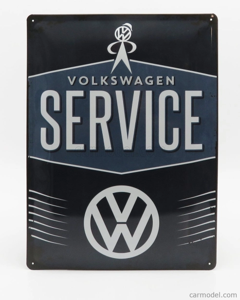 Edicola Príslušenstvo 3d kovová tabuľka - Volkswagen Service 1:1 2 tóny modrá
