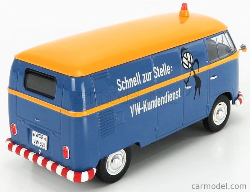 Schuco Volkswagen T1b Van Vw-kundendienst 1962 1:32 Modrá žltá