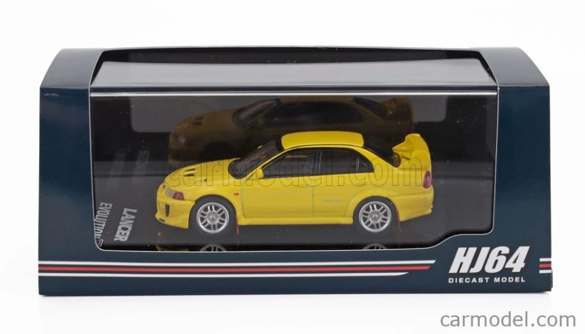 Ignition-model Mitsubishi Lancer Evo V Gsr With Mud Flap 1998 1:64 Žlutá