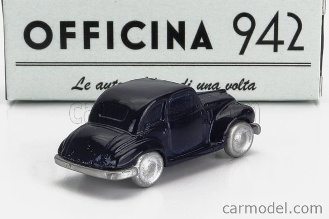 Officina-942 Fiat 500c 4 Posti Carrozzeria Rolfo 1950 1:76 Modrá