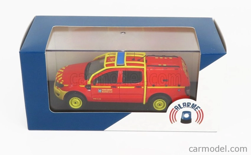 Alarme Ford USA Ranger Pick-up Double Cabine Vr-1-15 Bmpm Hasiči 2011 1:43, červená