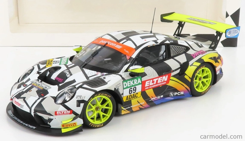 Minichamps Porsche 911 991-2 Gt3-r Iron Force By Ring Police Team N 69 1:18