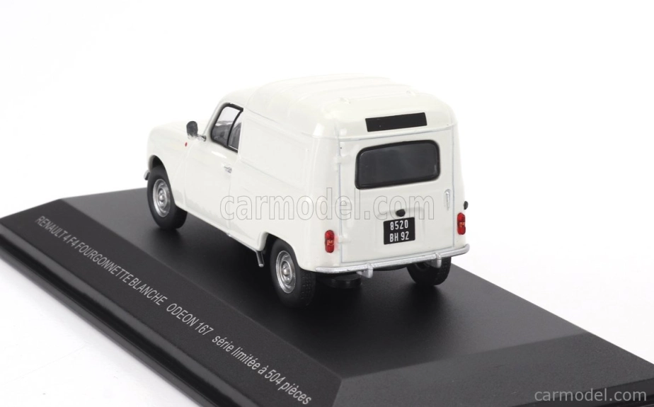 Odeon Renault R4 F4 Fourgonnette Van 1975 1:43 Bílá