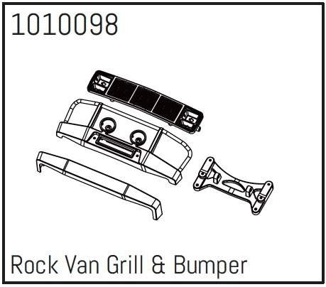 HBP240232 - (1010098) Rock Van Grill & Bumper - PRO Crawler 1:18
