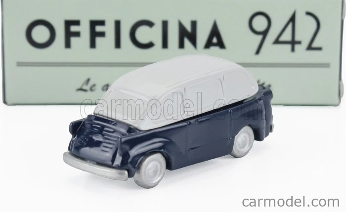 Officina-942 Fiat 600 Multipla Speciale Carrozzeria Frua 1956 1:76 Modrá Světle Šedá