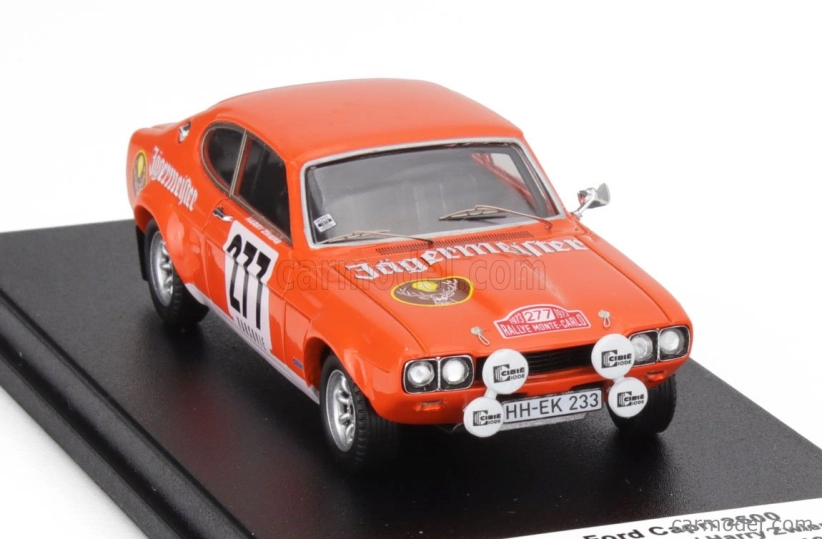 Trofeu Ford england Capri 2600 (night Version) N 277 Rally Montecarlo 1973 Jochi Kleint - Harry Zwiers 1:43 Orange