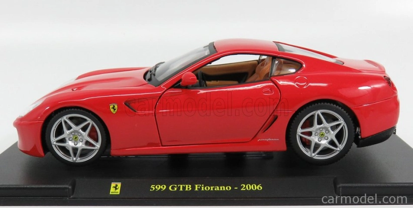 Edícia Ferrari 599 Gtb Fiorano 2006 - Con Vetrina - S vitrínou 1:24 červená