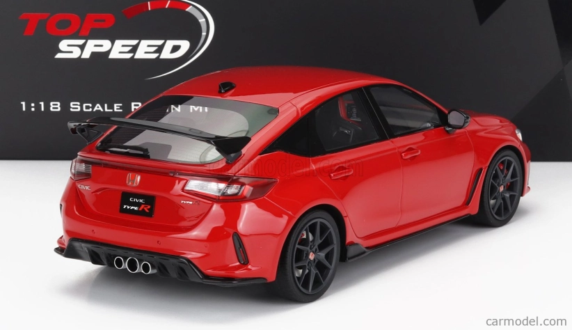 Truescale Honda Civic Type-r Lhd 2023 1:18 Red