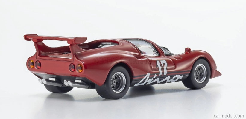 Kyosho Ferrari Dino 206 N 17 Racing 1967 - The Circuit Wolf - Yatabe Rs - By Satoshi Ikezawa - Manga Movie 1:64 Red