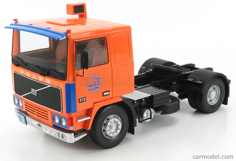 Road-kings Volvo F12 Turbo 6 Tractor Truck 2-assi 1977 1:18 Oranžová modrá