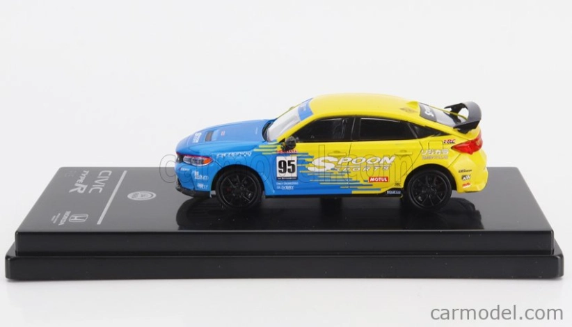 Paragon-models Honda Civic Type-r (fl5) N 95 Spoon Sport 2023 1:64 Modrá Žlutá