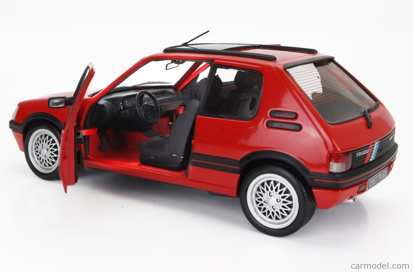 Norev Peugeot 205 1.9 Gti Pts disky 1992 1:18 červená