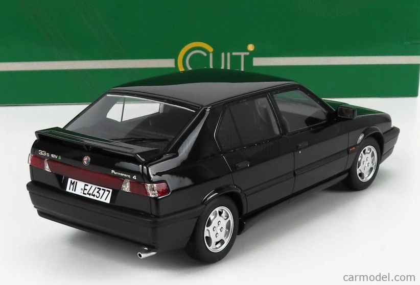 Modely v mierke Alfa romeo 33 S Qv Permanent 4 1991 1:18 čierna