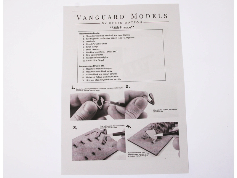 Vanguard Models Pinnace boat 28" 1:64
