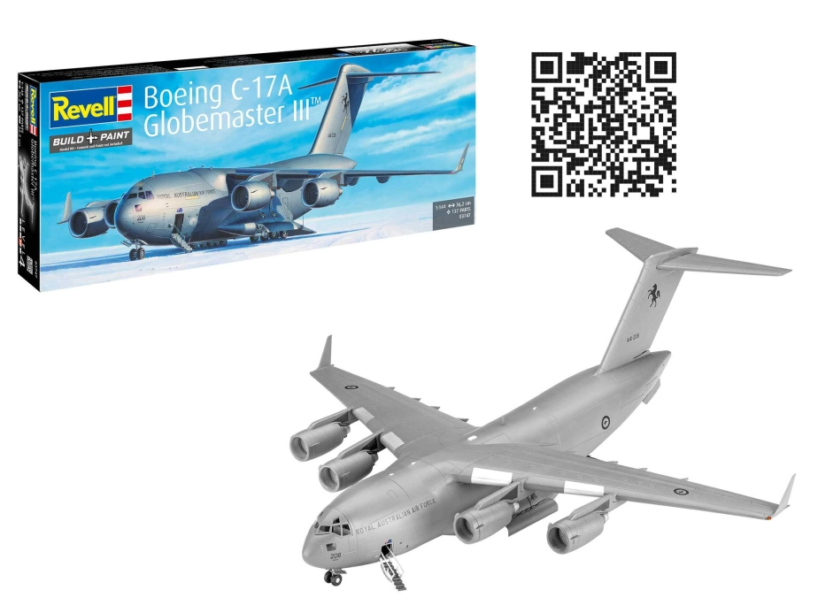 Plastic ModelKit letadlo 03747 - Boeing C-17A Globemaster III (1:144)