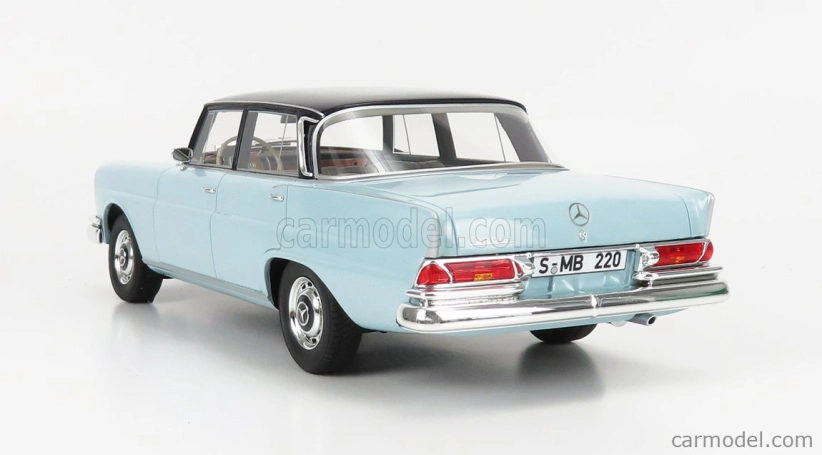 Modely v mierke Cult-scale Mercedes benz 220se (w111) 1959 1:18 2 Tones Blue