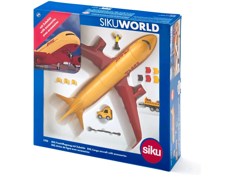 SIKU Super - DHL nákladní letadlo s příslušenstvím