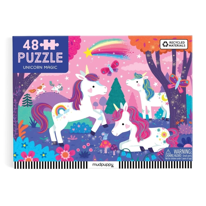 Mudpuppy Puzzle Kouzelní jednorožci 48 dílků