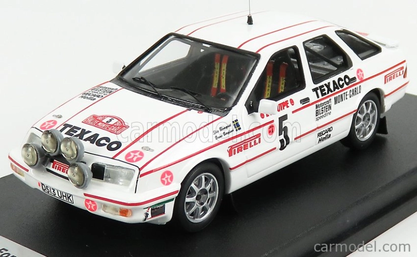 Trofeu Ford england Sierra Xr4i 4x4 Cosworth (nočná verzia) N 5 Rally Monte Carlo 1987 S.blomqvist - B.berglund 1:43 Biela