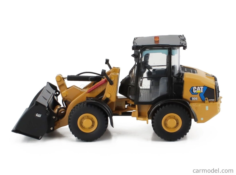 Dm-models Caterpillar Cat906 Compact Electric Ruspa Gommata - Scraper Tractor Wheel Loader 1:50 Žlutá Černá