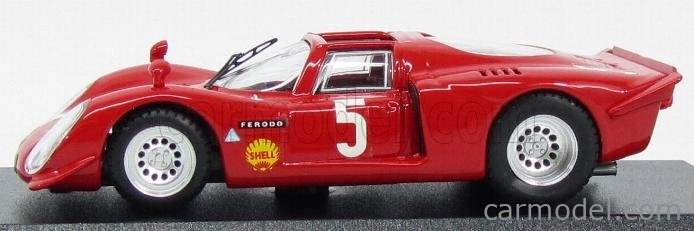 Najlepší model Alfa romeo 33.2 Spider N 5 Winner Montlhery 1969 Larrousse - Verrier 1:43 Red