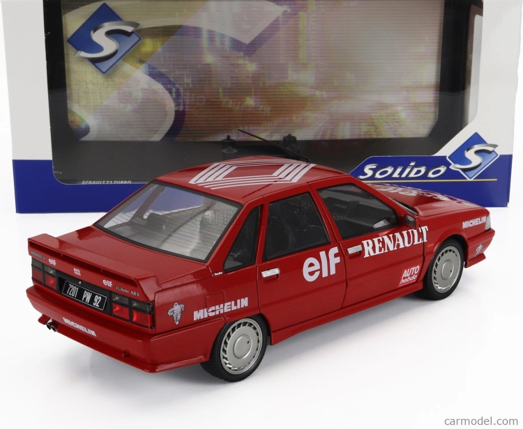 Solido Renault R21 Mki Turbo Rýchlostný rekord Vitesse Sur Glace 1988 - rekord na ľade 1:18 Červená