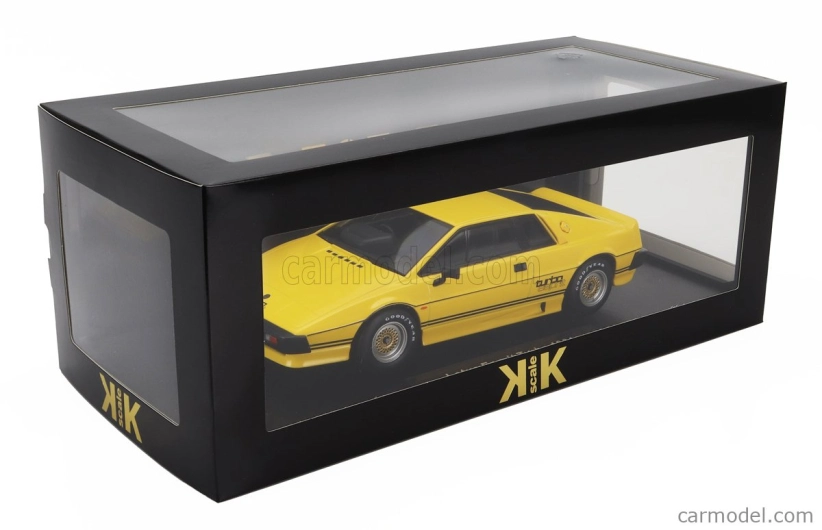 Lotus Esprit Turbo 1981 v mierke 1:18 žlto-čierny