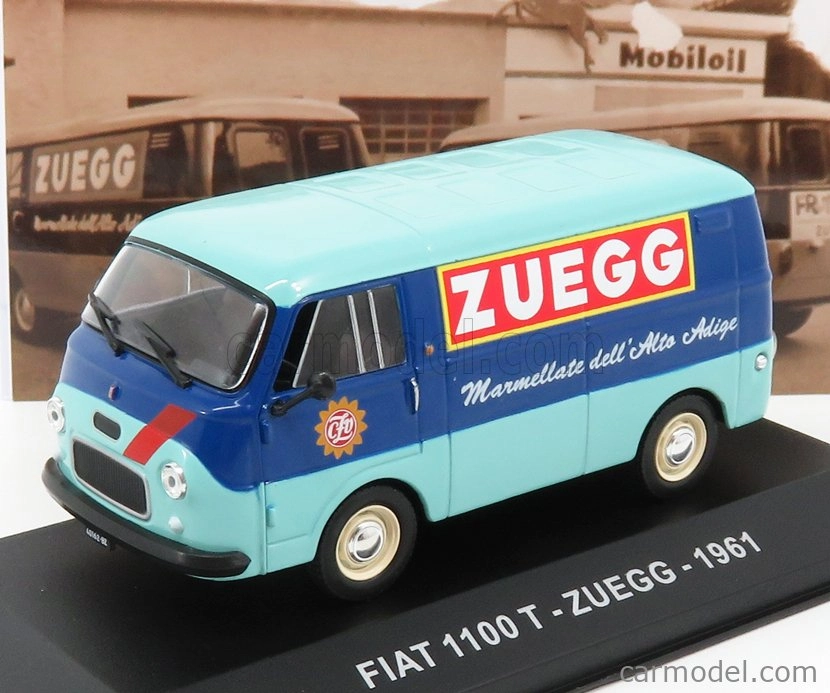 Edicola Fiat 1100t Van Zuegg 1961 1:43 Light Blue Blue