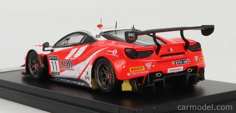 Looksmart Ferrari 488 Gt3 Evo Team Kessel Racing N 11 1:43, červená