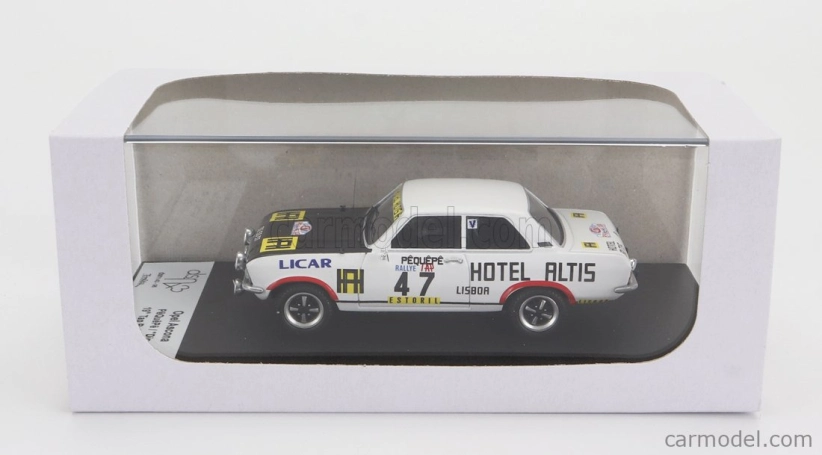 Trofeu Opel Ascona (night Version) N 47 Rally Tap 1974 Pequepe - Dico 1:43 Bílá Černá