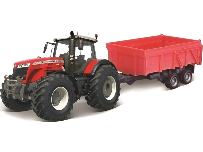 Bburago Massey Ferguson 8740S s doplnkami (darčekové balenie)