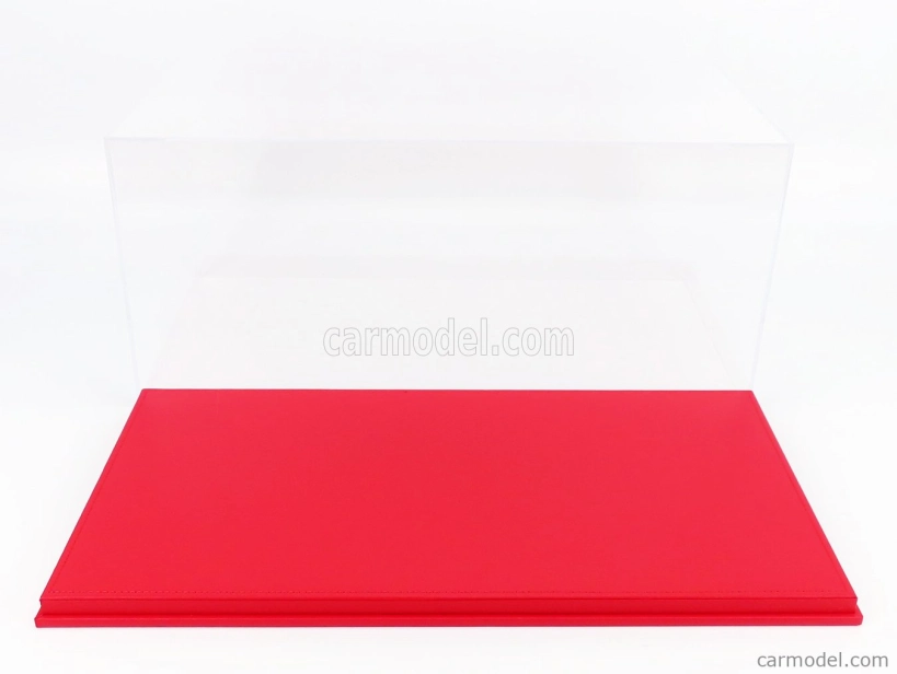 Luxcase Vetrina display box Base In Ecopelle Rossa - Syntetická koža Base Red - Lungh.lenght 45.8 Cm X Largh.width 25.1 Cm X Alt.height 20.6 Cm (altezza Interna Cm 18.5) 1:12 Red