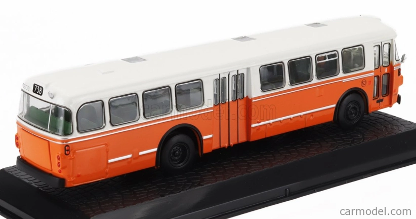 Edicola Scania Vabis D11 Autobus 1969 - Damage Display Box 1:72 Oranžová Bílá