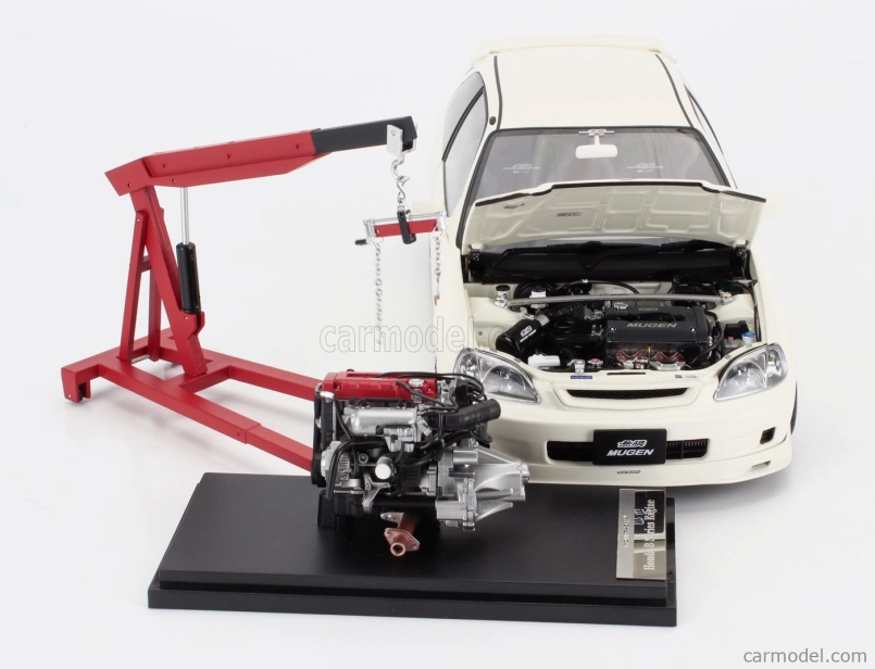Motorhelix Honda Civic Ek9 Type R Mugen With Engine And Accessories 1999 1:18 Bílá