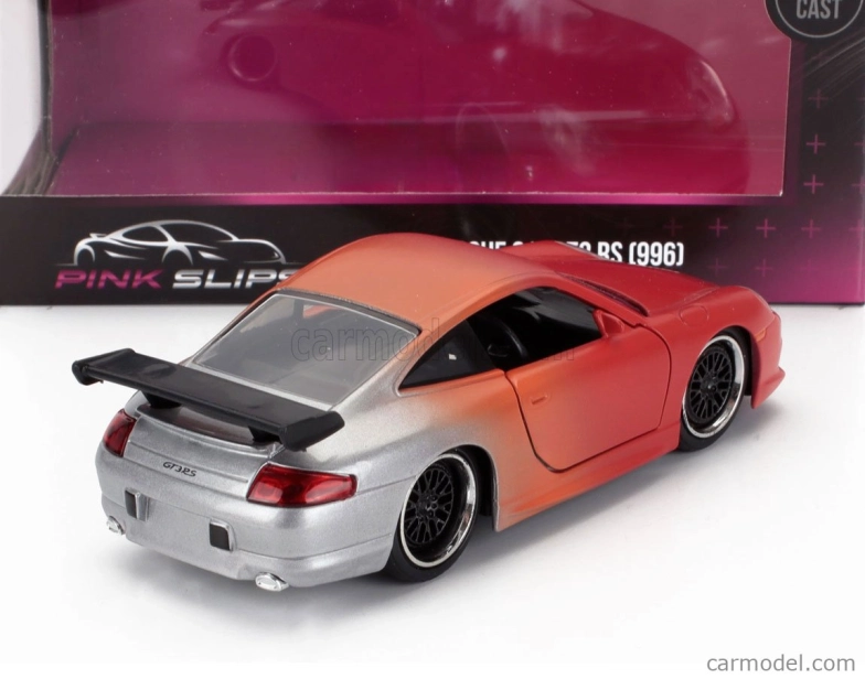 Jada Porsche 911 996 Gt3 Coupe 1999 1:32 Oranžová strieborná