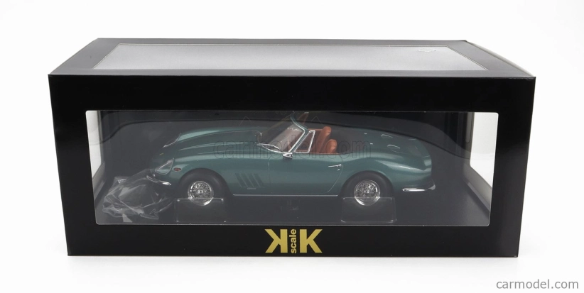 Kk-scale Ferrari 275 Gtb/4 Nart Spider 1967 1:18 Green Met