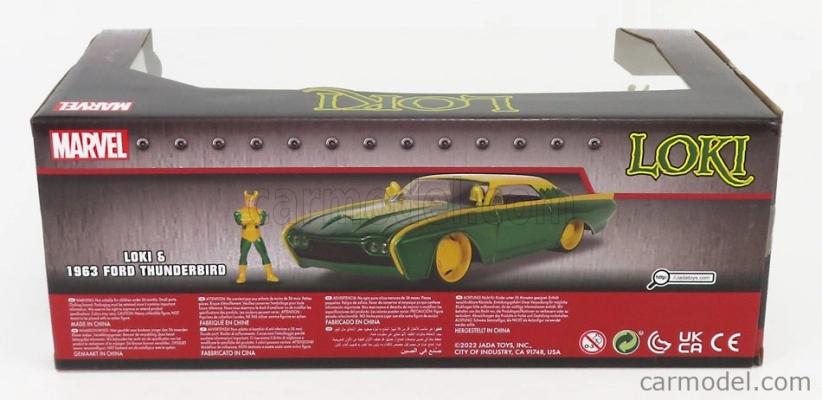 Jada Ford usa Thunderbird With Marvel Loki 1963 1:24 Zelená Žlutá